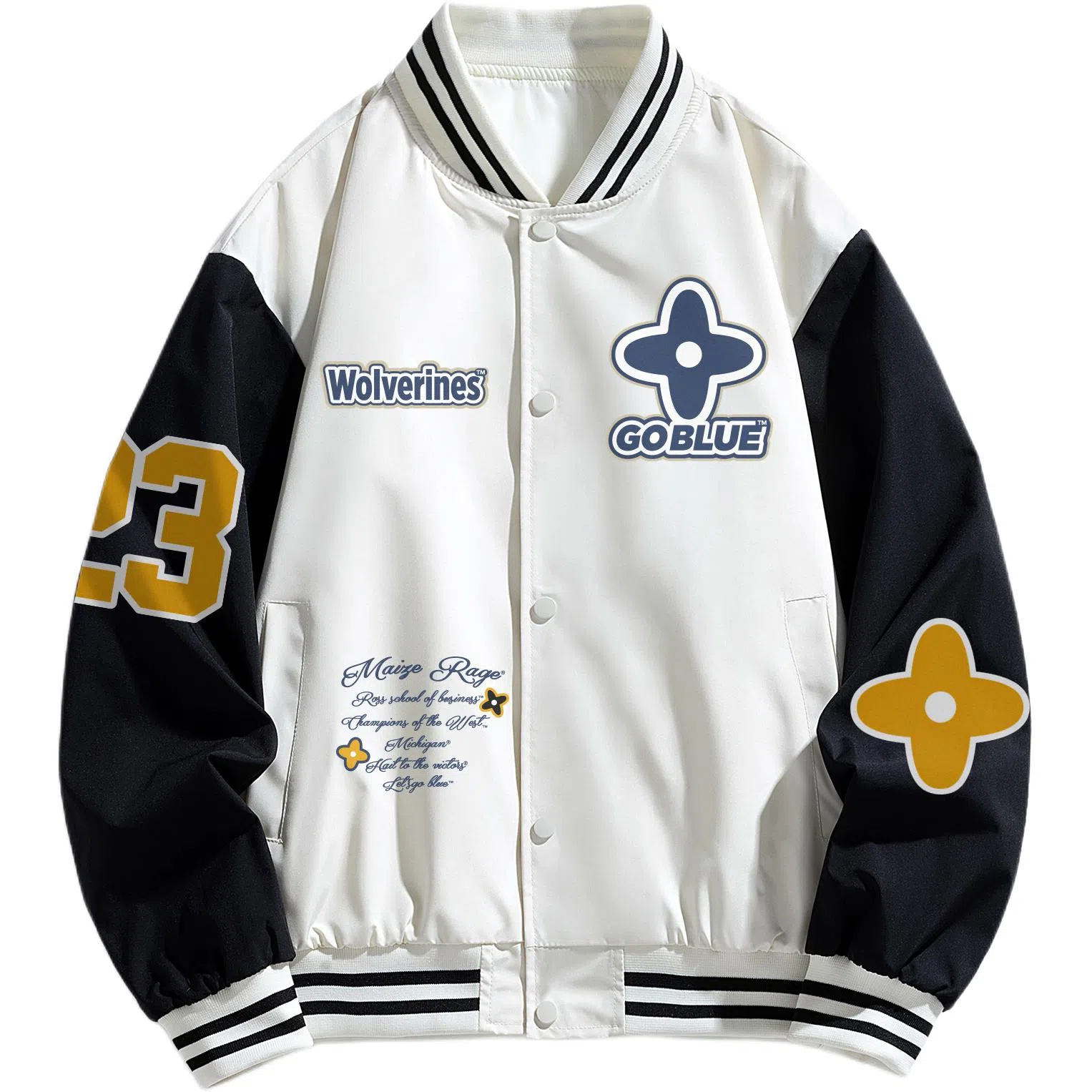 NCAA Letter Logo Baseball Jacket