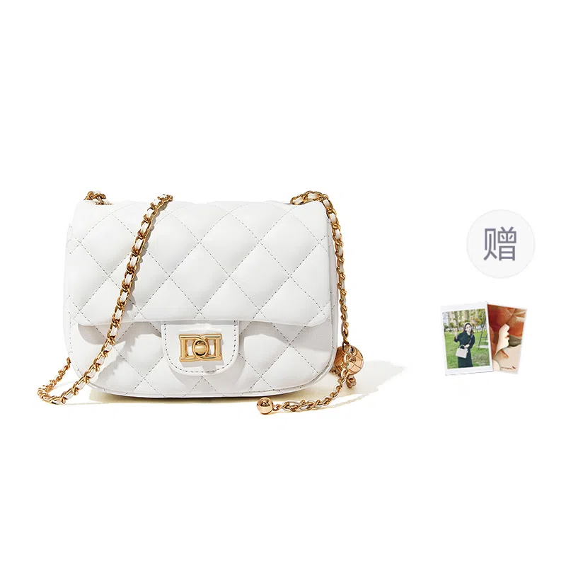 Red Dragonfly Quilted Leather Bag