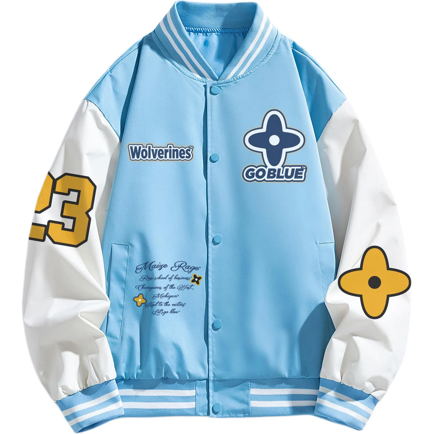 NCAA Letter Logo Baseball Jacket