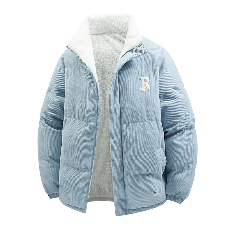 MEONBEON Reversible Embroidered Sherpa Jacket