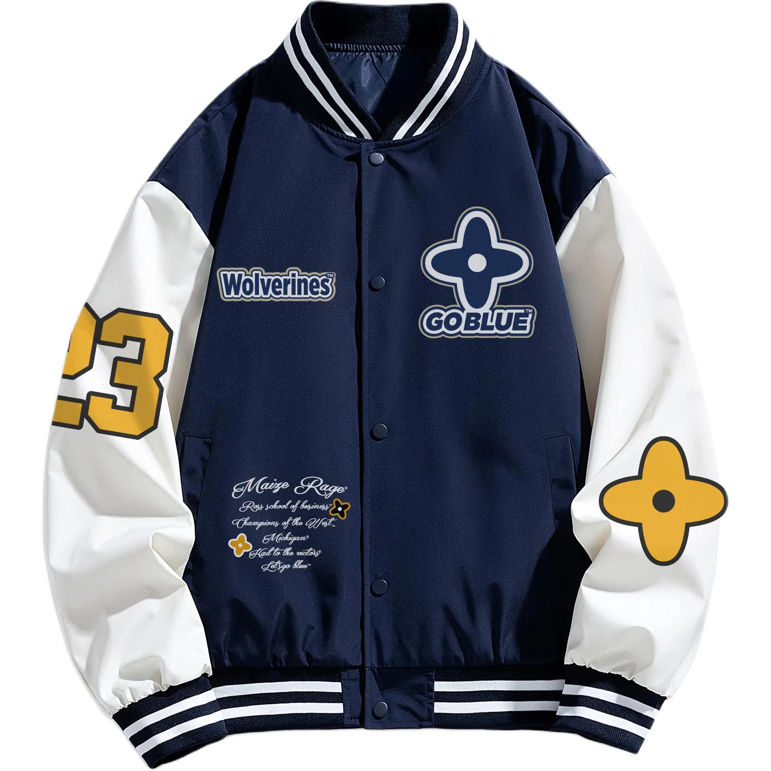NCAA Letter Logo Baseball Jacket