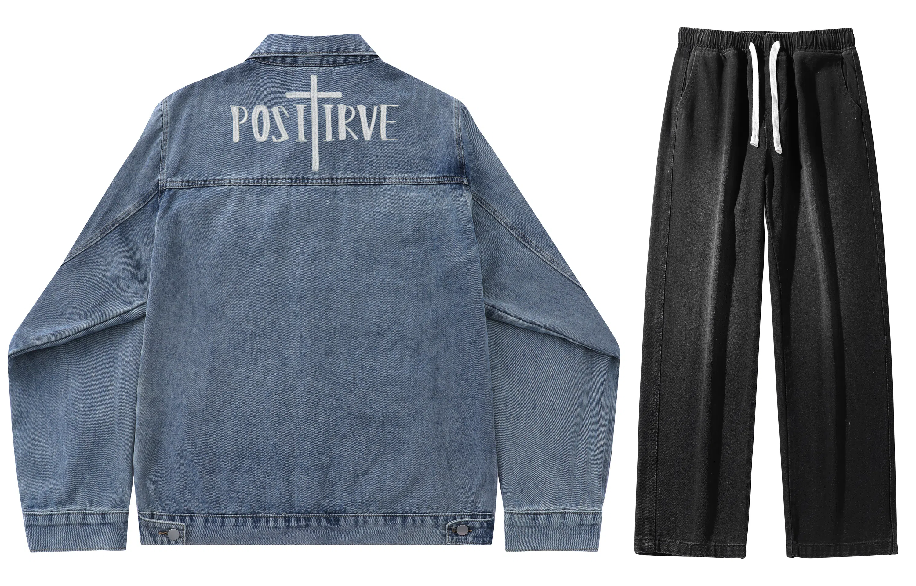 A.X.S.K Vintage Cross Denim Set