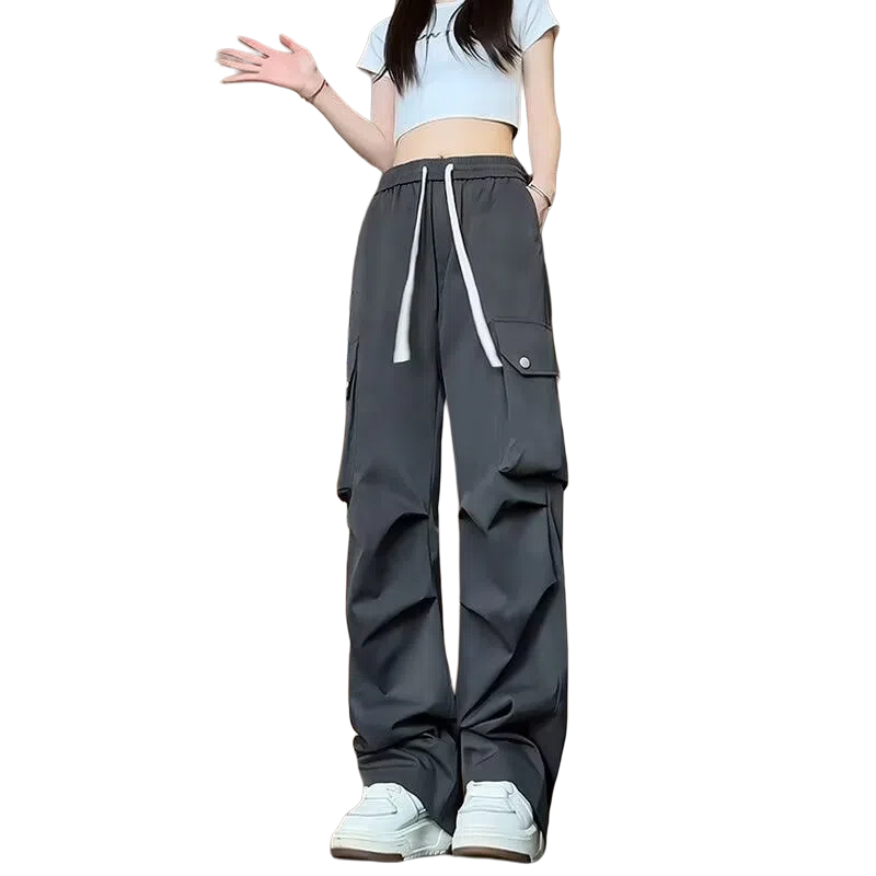 虫小绿 扎染潮牌美式复古多口袋伞兵长裤 舒适百搭垂感强 尽显高级痞帅风工装裤 男女同款