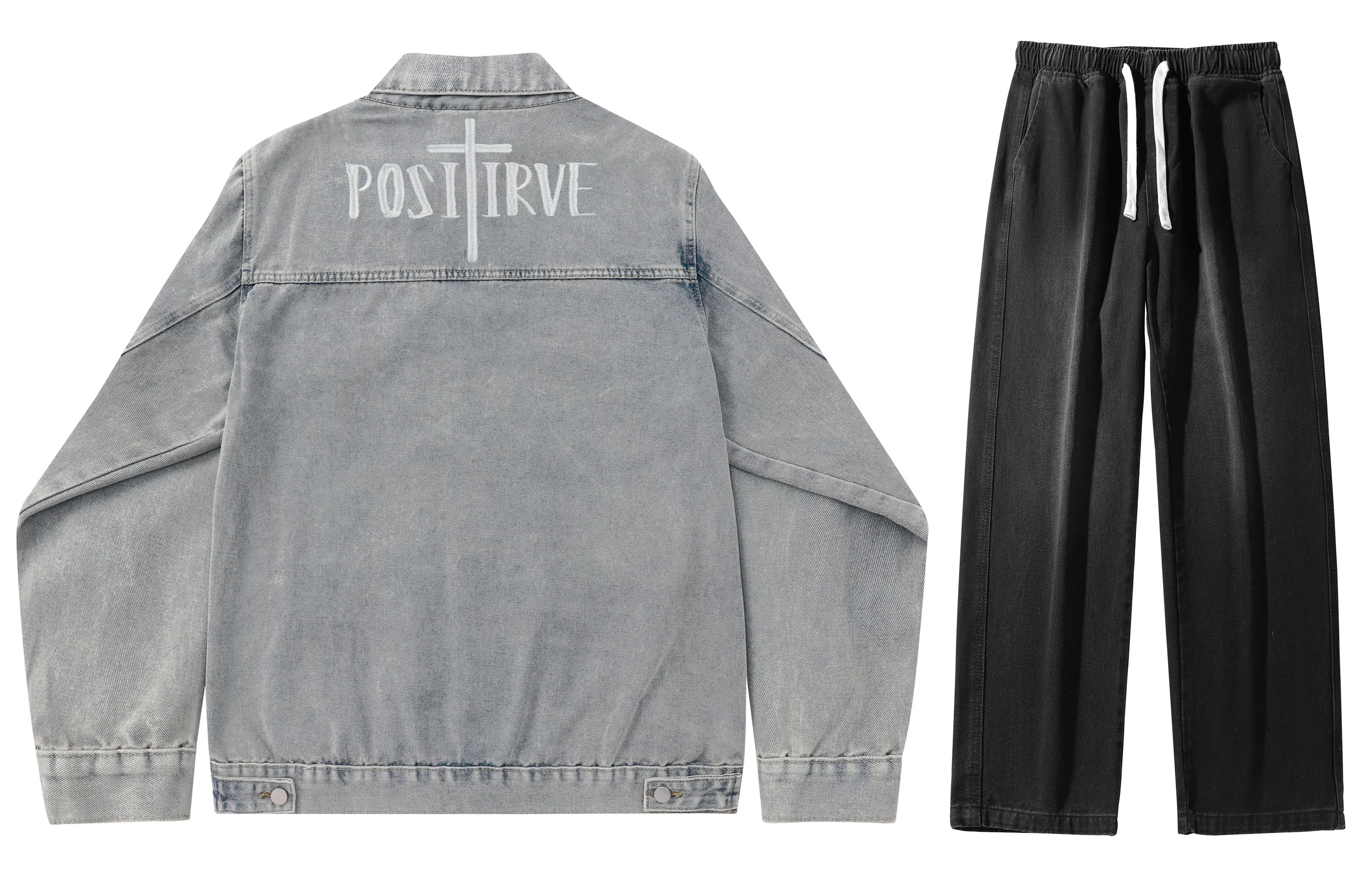 A.X.S.K Vintage Cross Denim Set