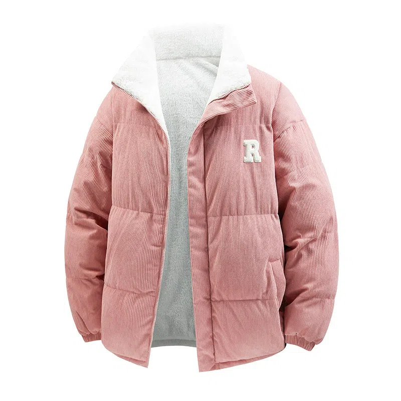 MEONBEON Reversible Embroidered Sherpa Jacket