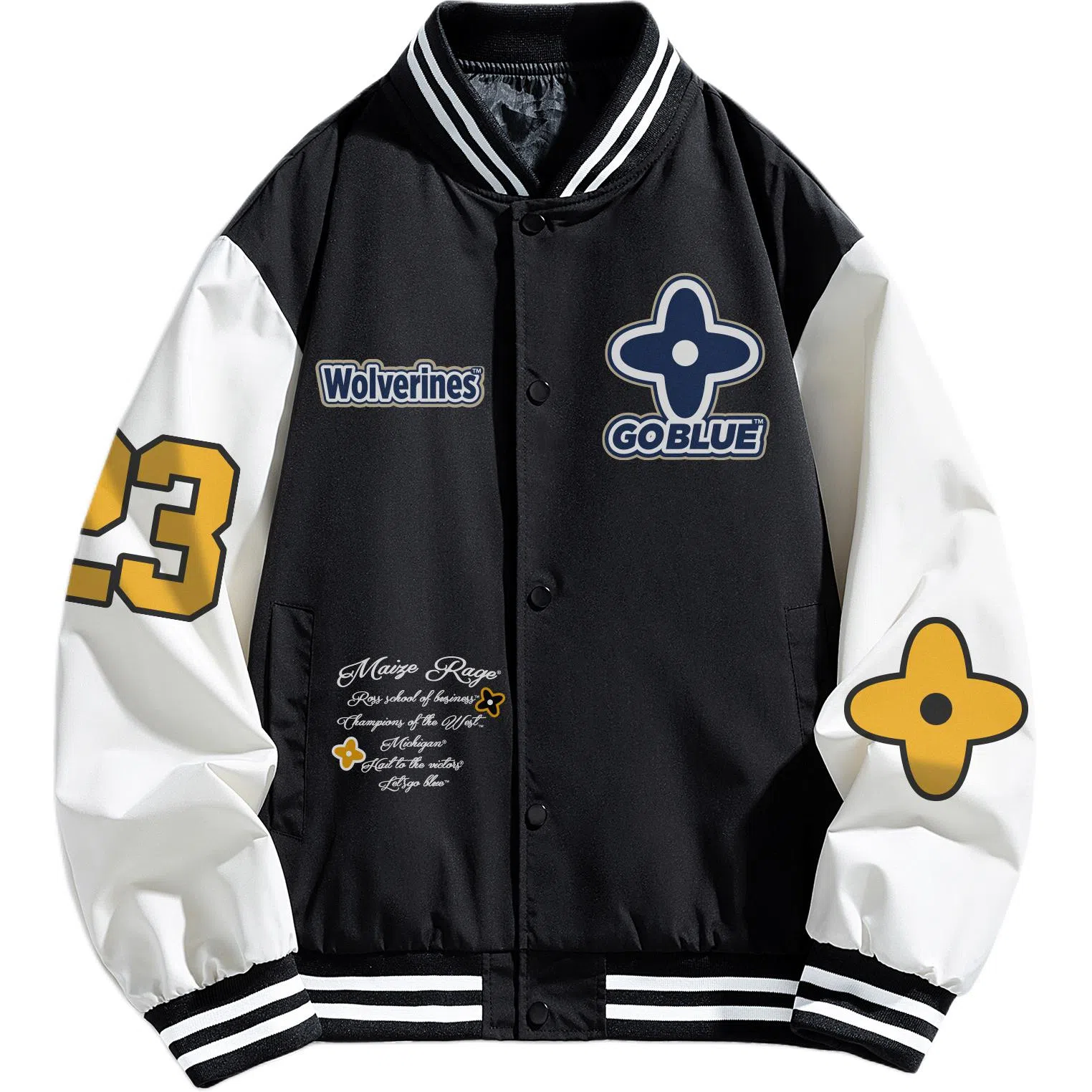 NCAA Letter Logo Baseball Jacket