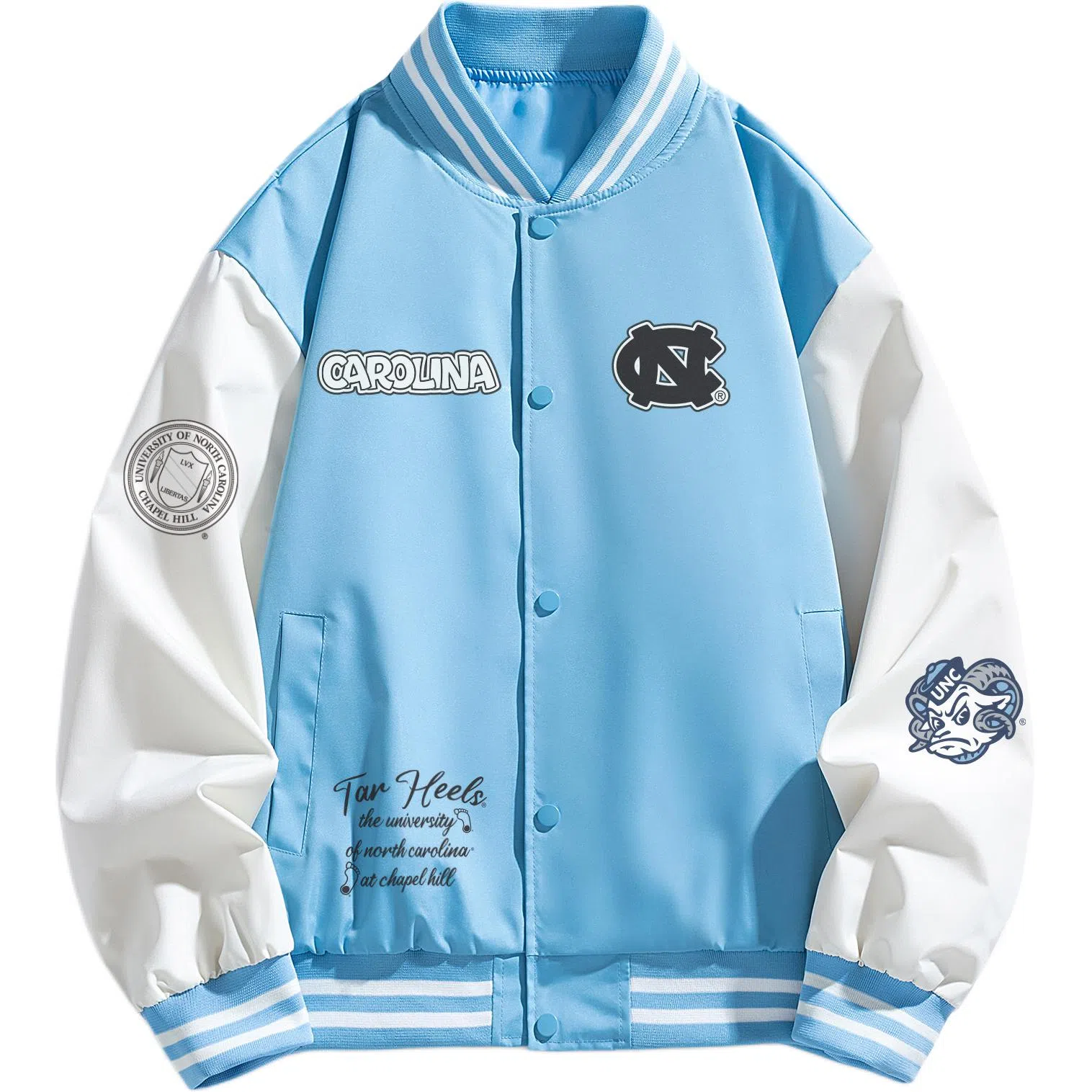 NCAA North Carolina Logo Baseball Jacket