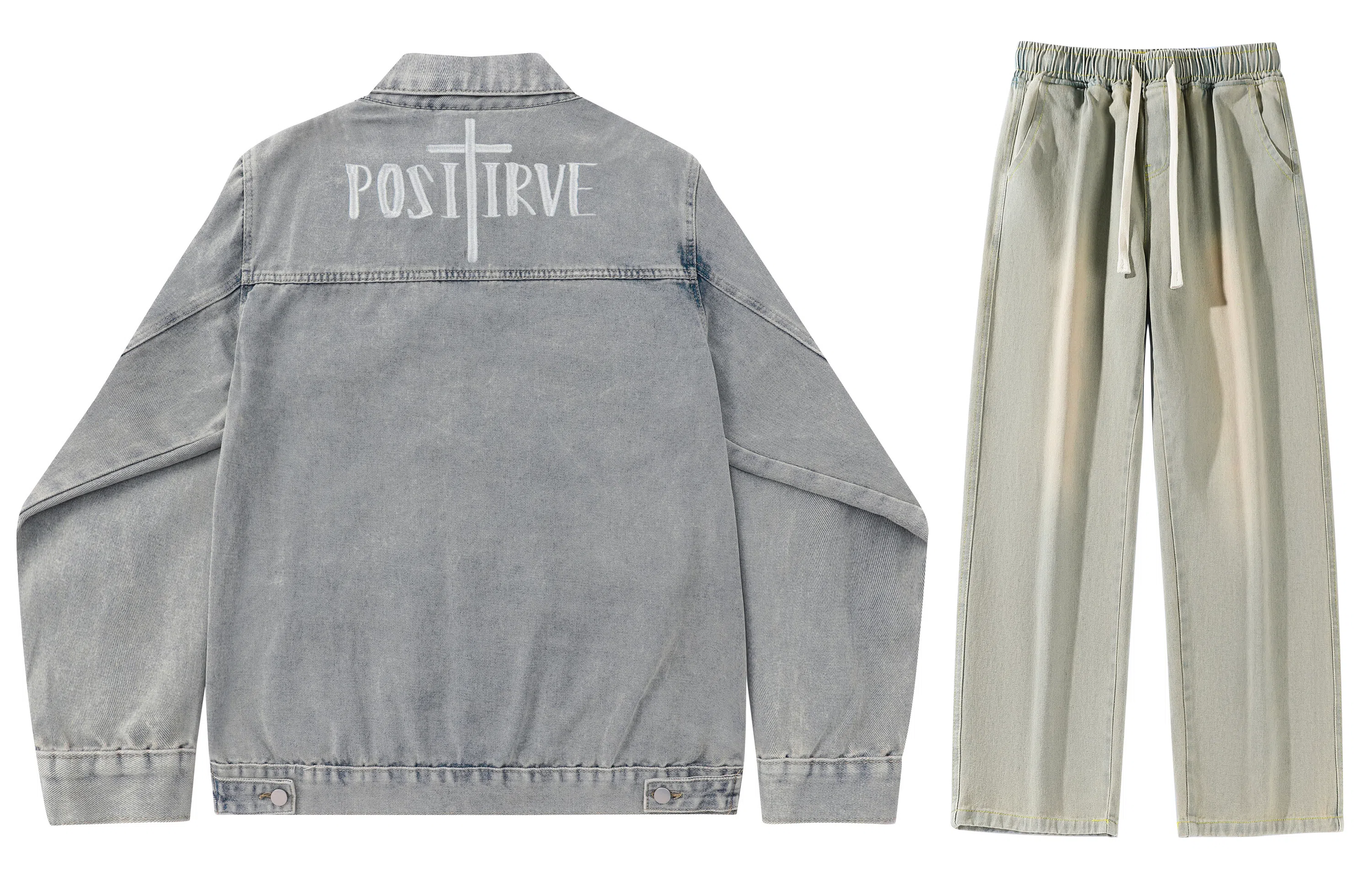 A.X.S.K Vintage Cross Denim Set
