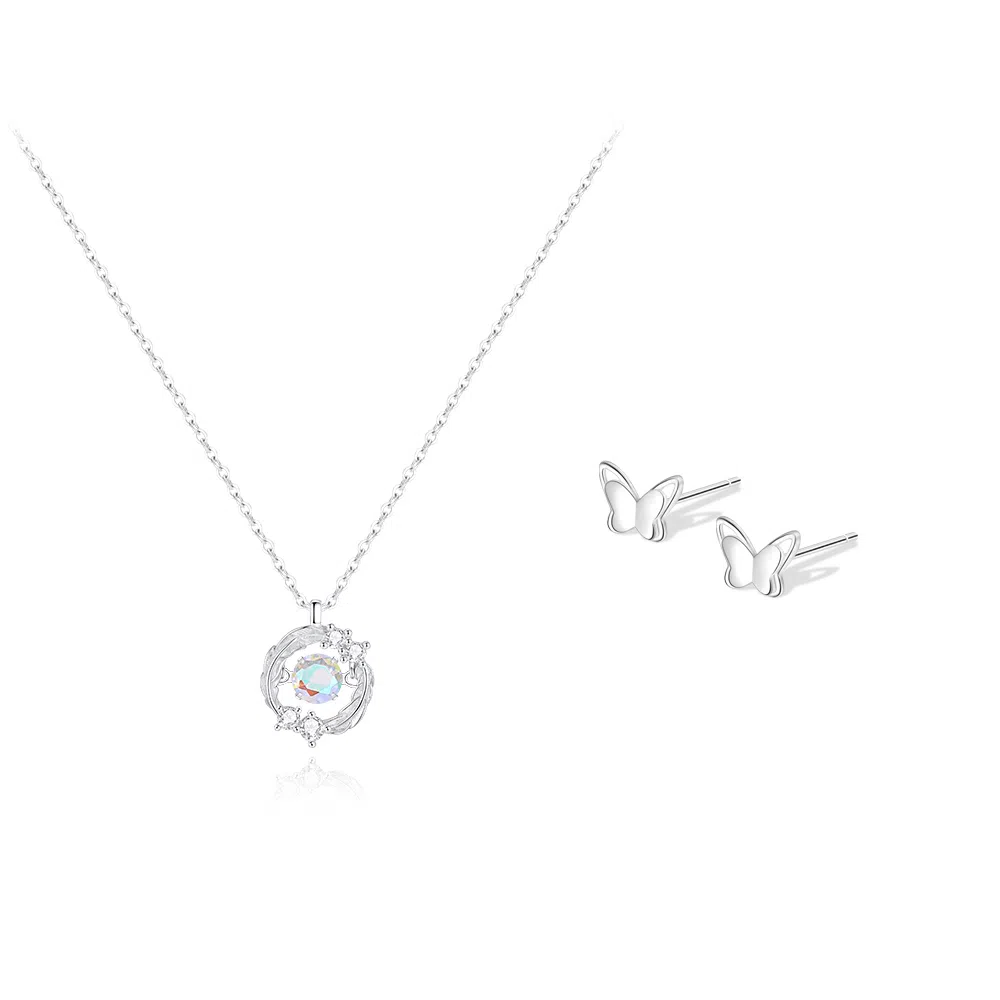 【纯银999 | 羽你相伴】 凤祥囍事 老凤祥 小众设计高级感经典百搭简约学生日常精致轻奢通勤约会温柔气质可调节锁骨链 足银 项链 女款