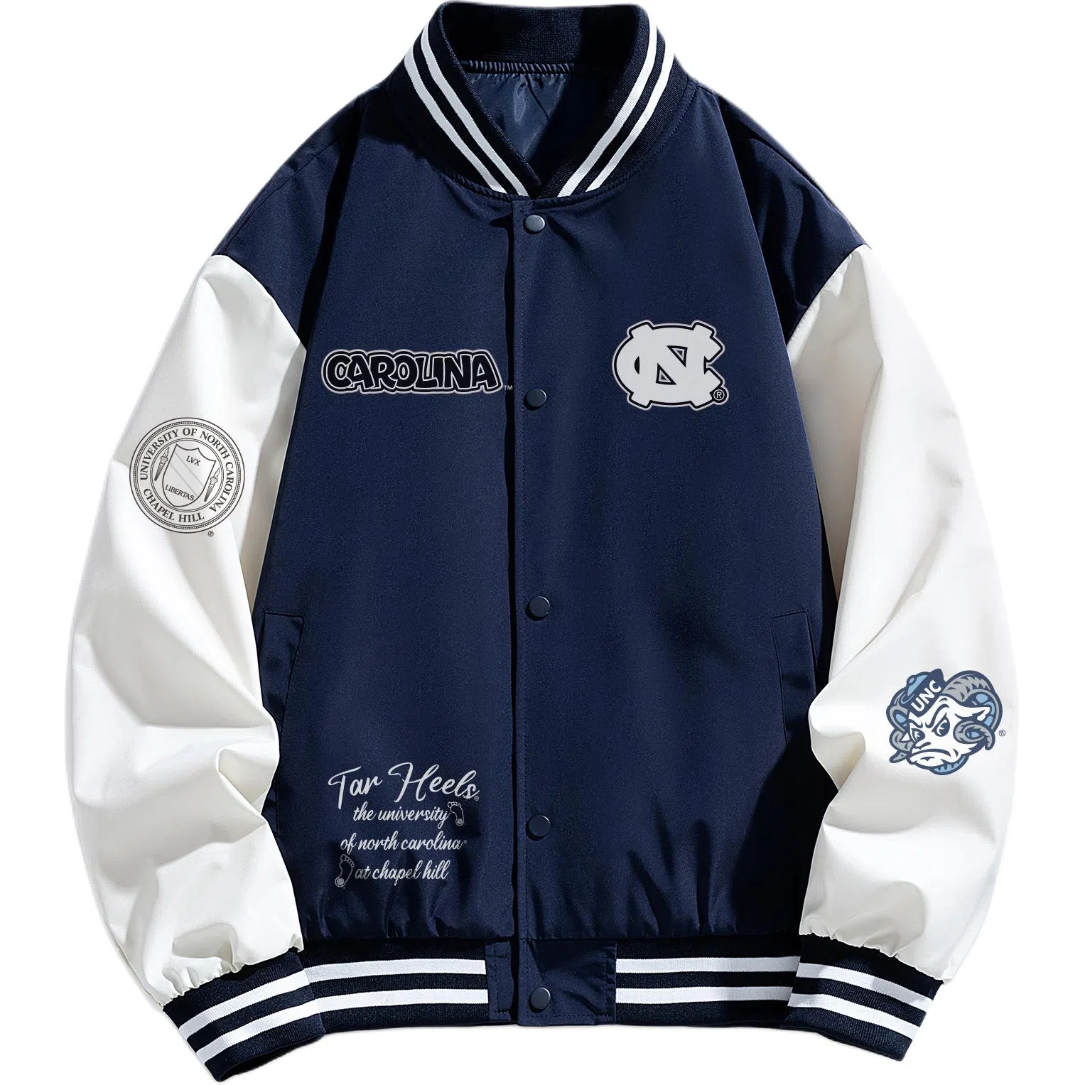 NCAA North Carolina Logo Baseball Jacket