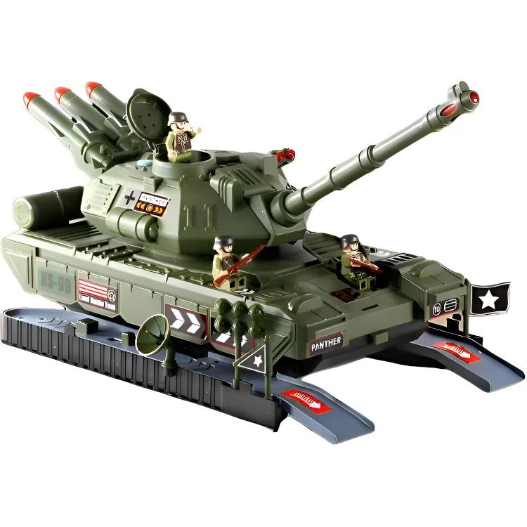 益米 大号玩具车 导弹合金小汽车模型 坦克军事战车