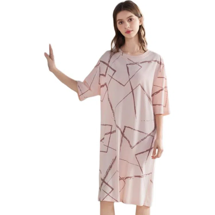 欧迪芬 透气舒适肤睡裙 女款