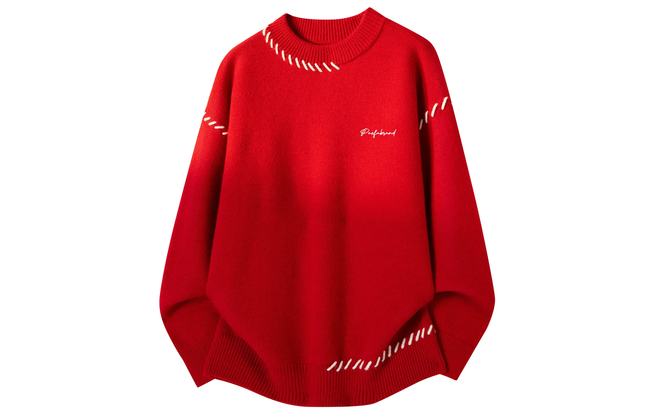 PAEFA Retro Colorblock Knit Sweater