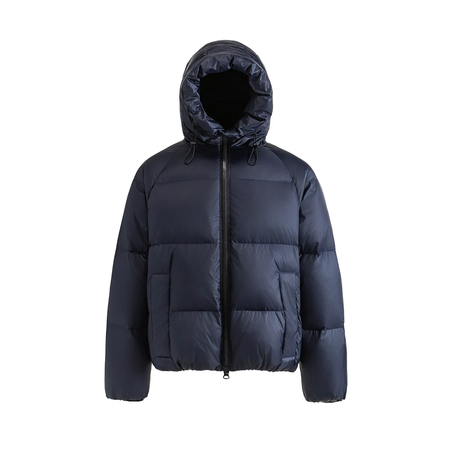 【dme】 美式复古纯色连帽宽松白鸭绒外套男冬季休闲保暖面包服中性加厚短款羽绒服 男女同款