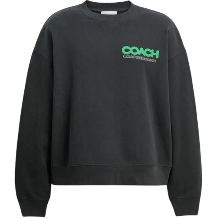 COACH FW25 Letter Pattern Crewneck Sweatshirt