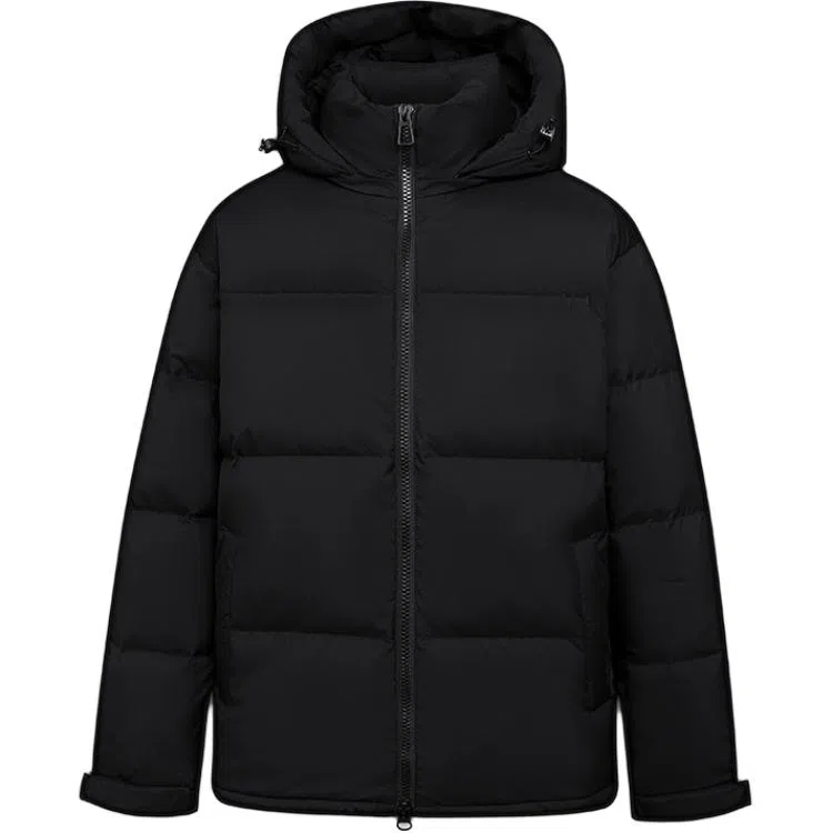 鸭鸭 冬日加厚连帽可拆卸面包服羽绒服 男女同款