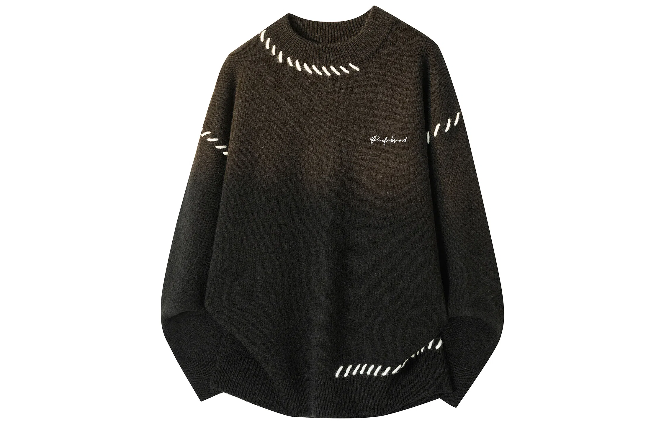 PAEFA Retro Colorblock Knit Sweater