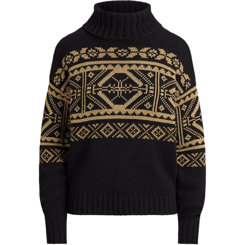 Lauren Ralph Lauren Fair Isle Wool Turtleneck Sweater