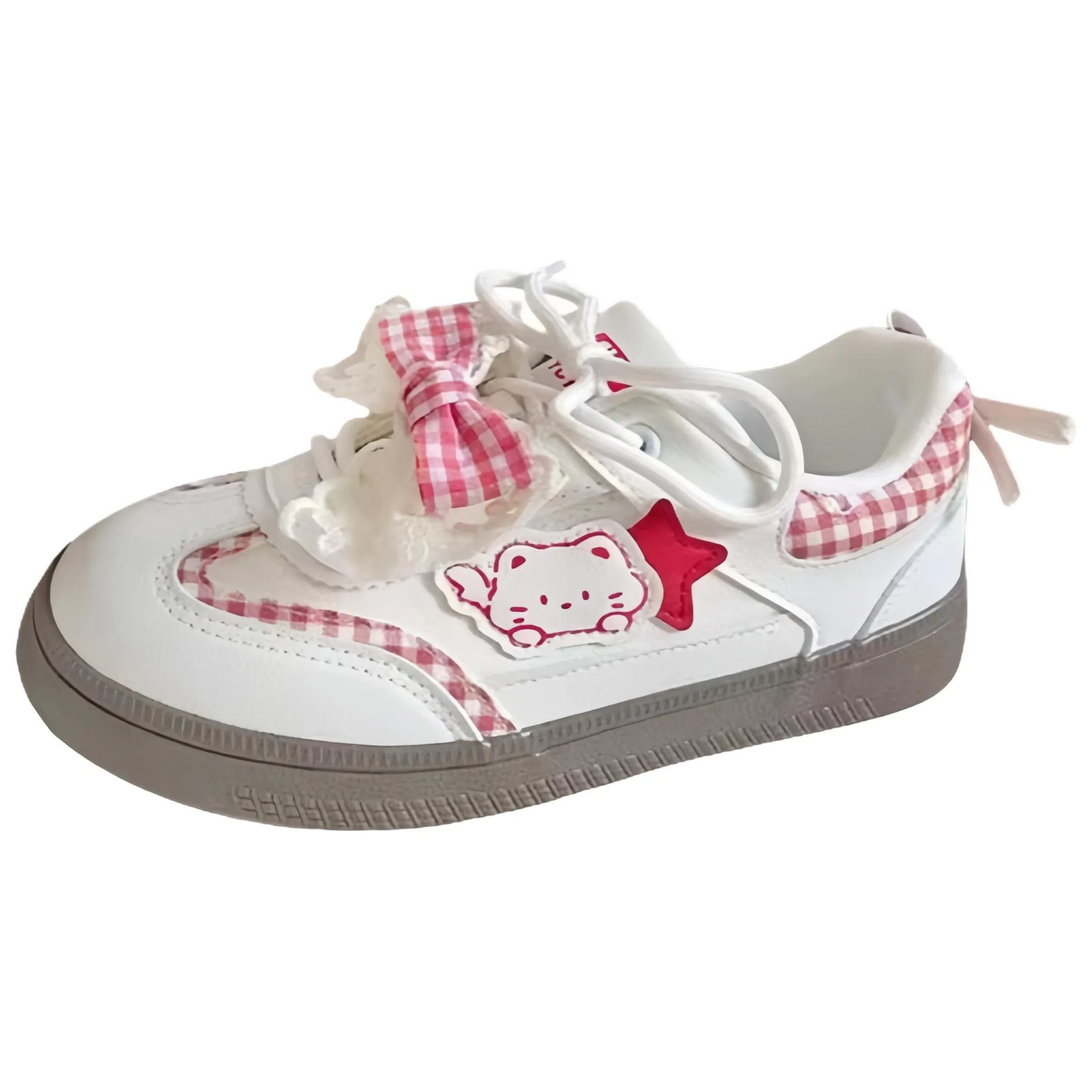 BINGO DUCK Retro Bow Low Sneakers