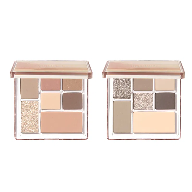 橘朵 七巧板玩趣眼影盘大地色腮红高光修容综合盘 自然眼部修饰