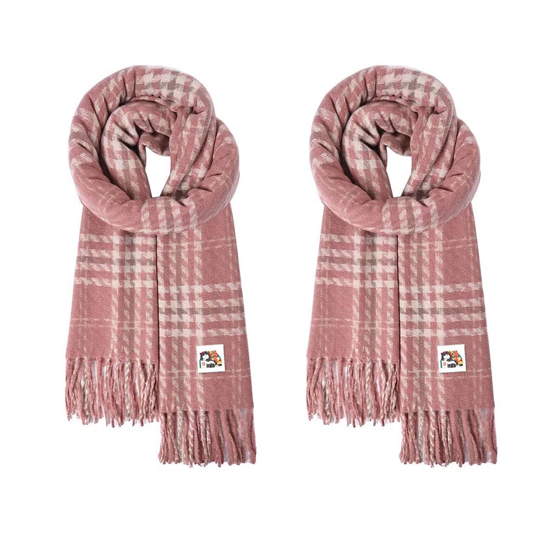 吾皇猫 时尚百搭保暖加厚 聚酯纤维 绒线围巾 男女同款情侣款