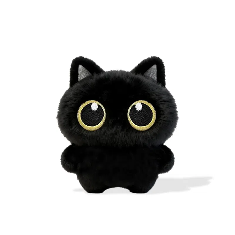 UX Creative Black Cat Plush Pendant