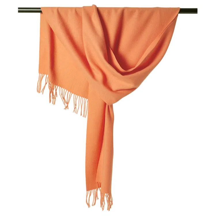 红豆 简约大气柔软轻盈百搭时尚 羊毛 绒线围巾 男女同款情侣款