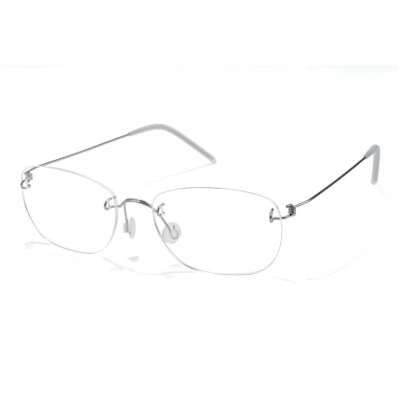 佐川 超轻纯钛无框 精致方框显脸小 高智感高品质镜框 方形 光学眼镜 男女同款情侣款