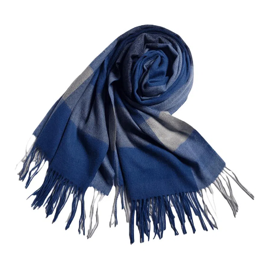 红豆 柔软舒适英伦格时尚保暖百搭 羊毛 绒线围巾 男女同款情侣款