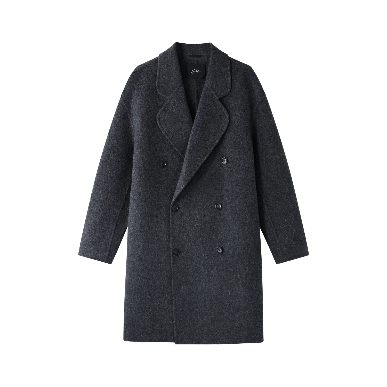 HERBEL Classic Double-Breasted Wool Coat
