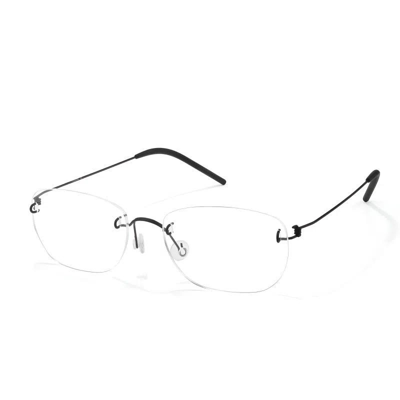 佐川 超轻纯钛无框 精致方框显脸小 高智感高品质镜框 方形 光学眼镜 男女同款情侣款