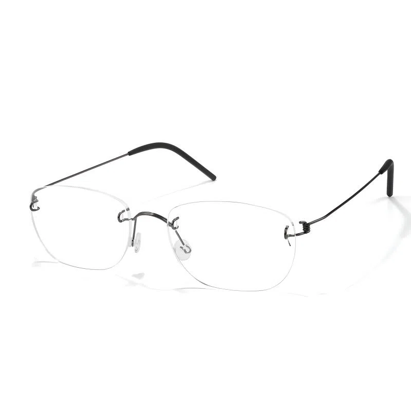 佐川 超轻纯钛无框 精致方框显脸小 高智感高品质镜框 方形 光学眼镜 男女同款情侣款