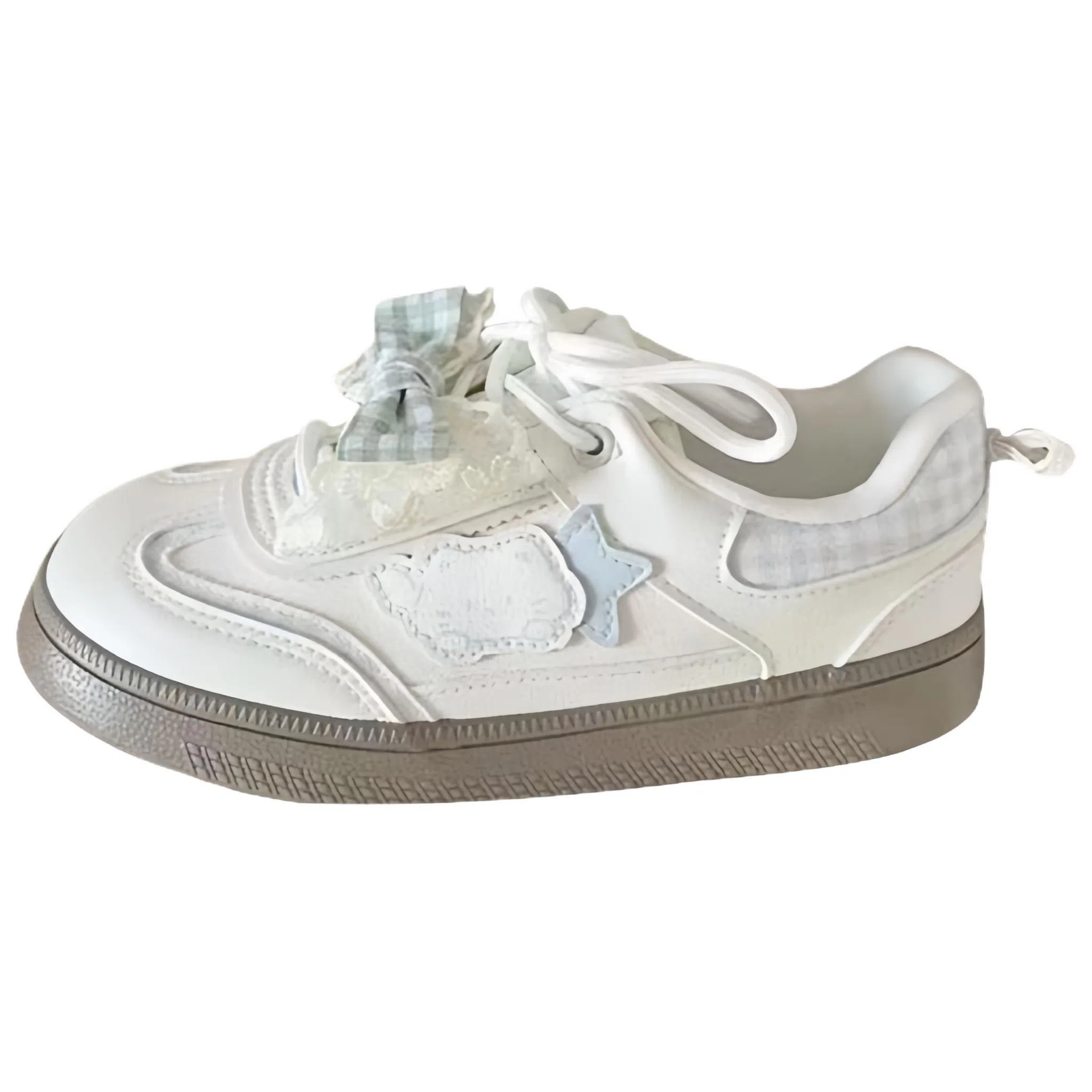 BINGO DUCK Retro Bow Low Sneakers