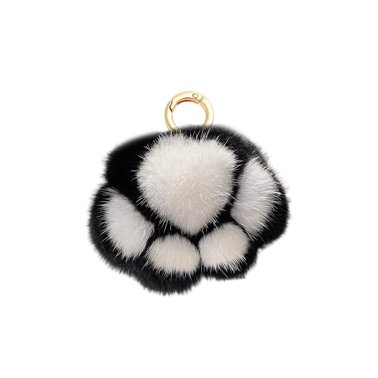 玄唐 创意可爱猫掌印舒适手感汽车高级感包包挂饰物 毛绒 挂件 男女同款情侣款