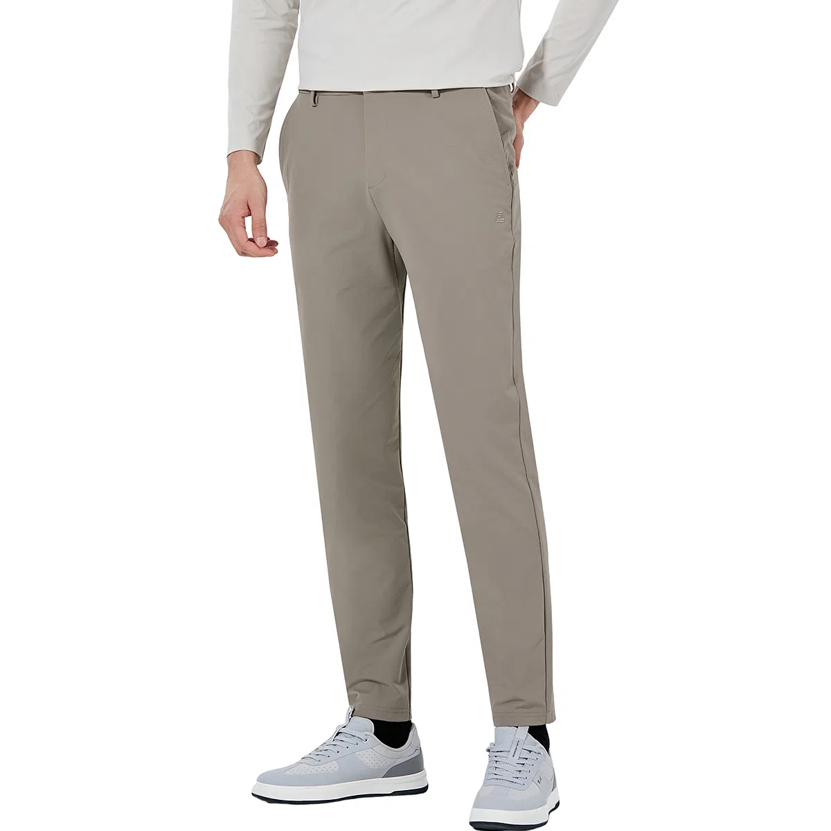 利郎 纯色中腰舒适弹力纯色百搭休闲裤 男款