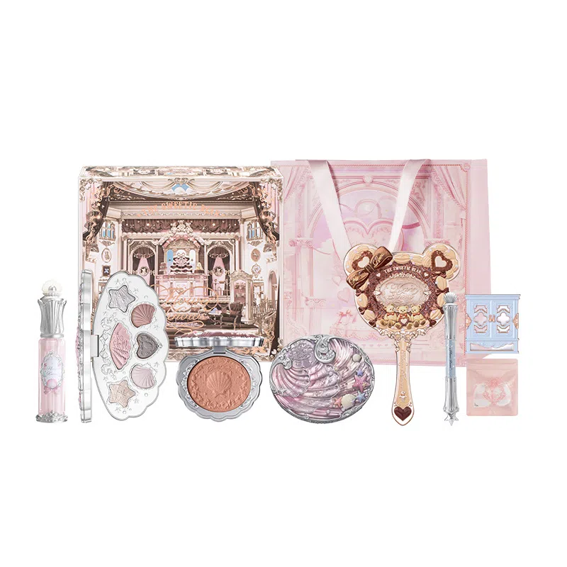 花知晓 珍珠海蚌礼盒 玻璃唇奶油肌清透不卡粉