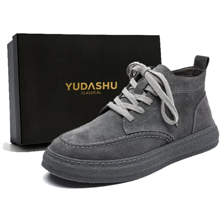 YUDASHU High Top Suede Leather Boots