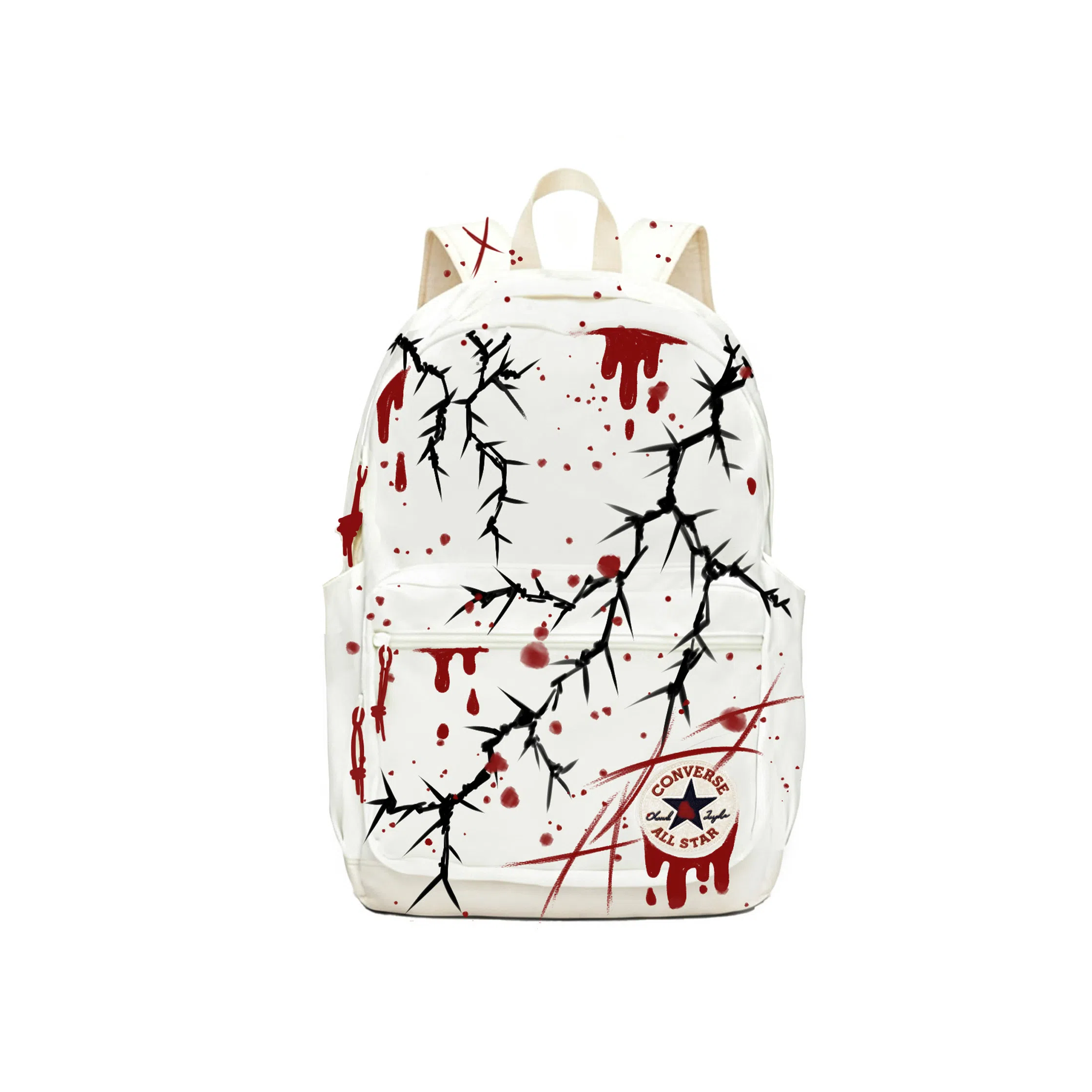 Converse Logo Backpack White Red