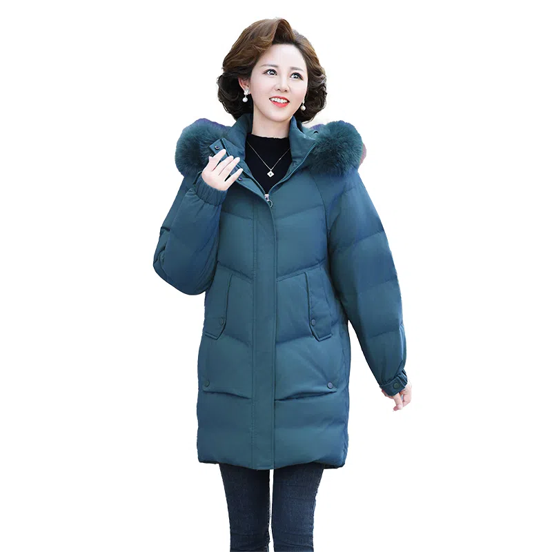 雅鹿 优雅中年妈妈装外套冬季羽绒服 女款