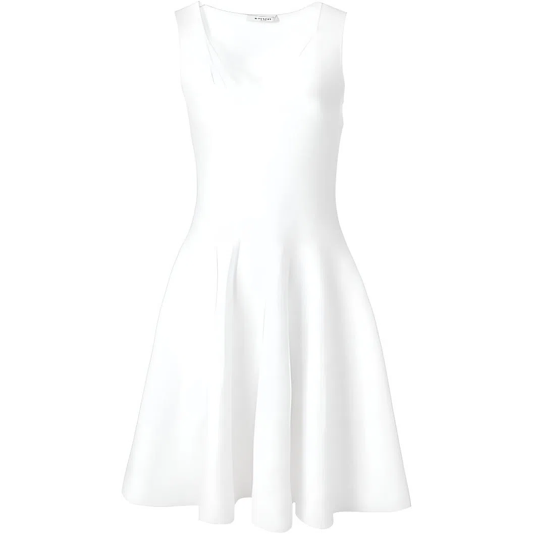 纪梵希 伞摆蕾丝束腰短款无袖连衣裙 女款