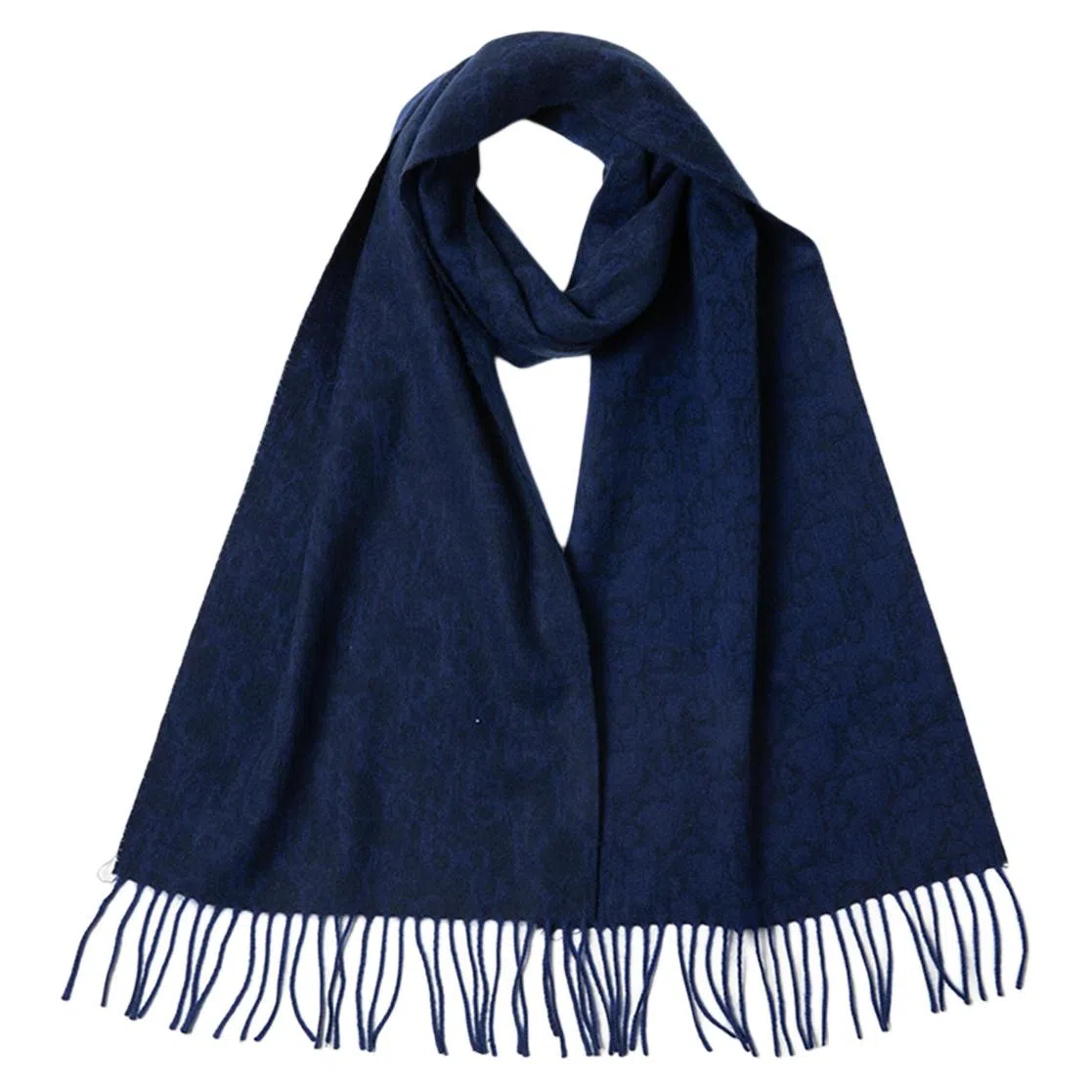 红豆 牌绒毛混纺毛笔字提花 羊毛 绒线围巾 男女同款情侣款