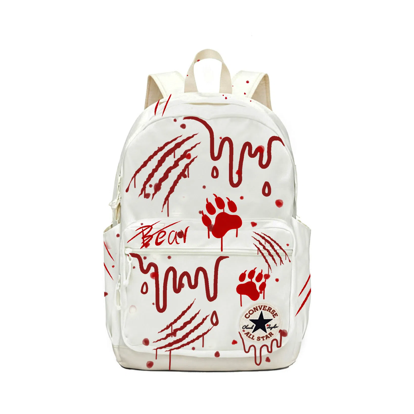 Converse Logo Backpack White Red