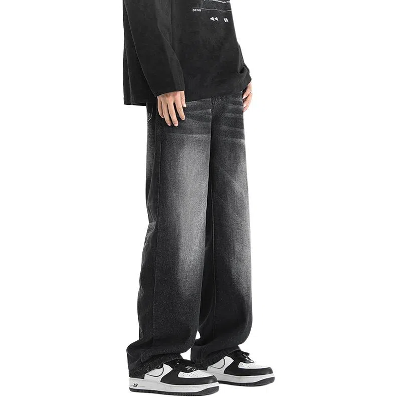 TFU Vintage Washed Loose Jeans