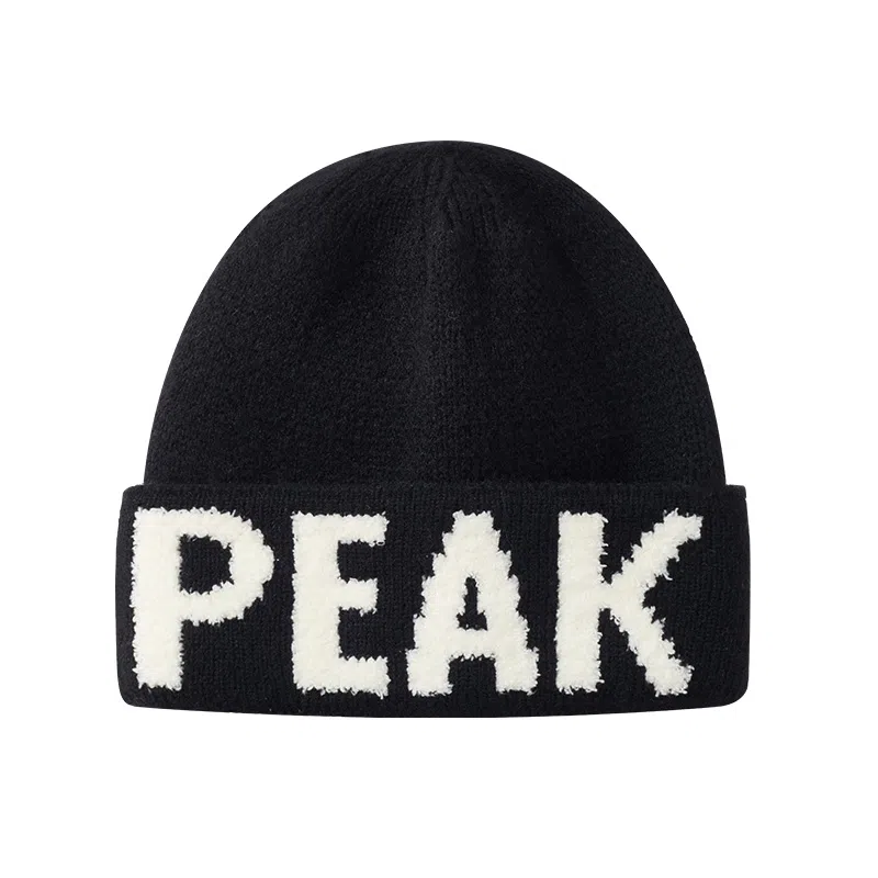 【礼盒可选】 匹克 舒适保暖 简约时尚 聚酯纤维 绒线帽 男女同款情侣款