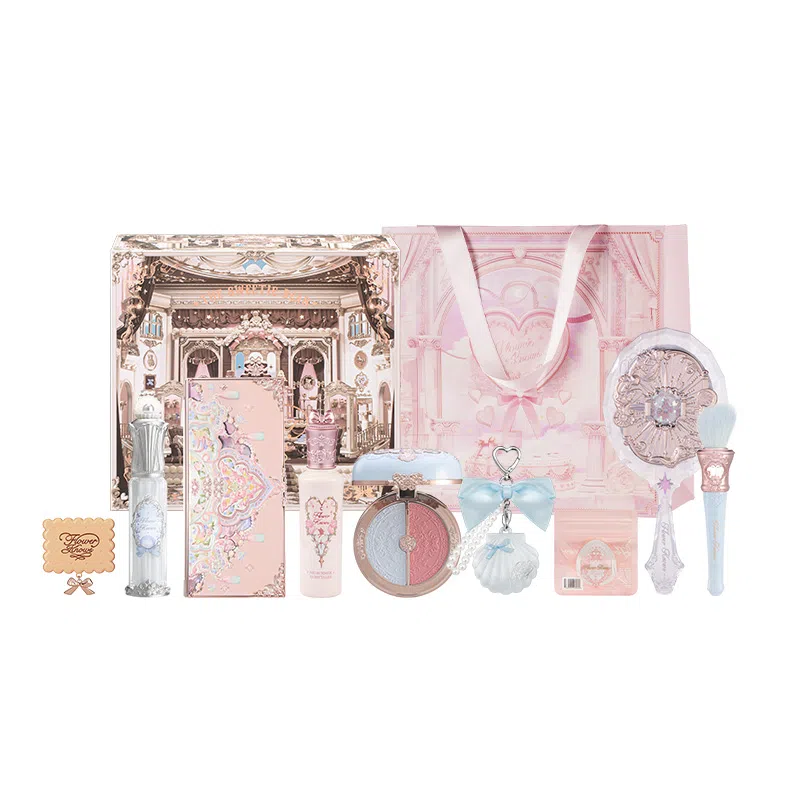 花知晓 山茶香颂礼盒 自然无瑕亮泽清透气色 九件套