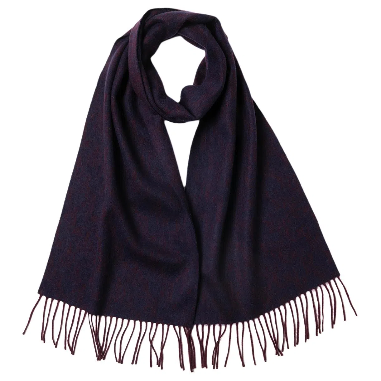 红豆 牌绒毛混纺毛笔字提花 羊毛 绒线围巾 男女同款情侣款