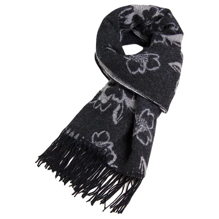 红豆 时尚柔软大气百搭 羊毛 绒线围巾 男女同款情侣款