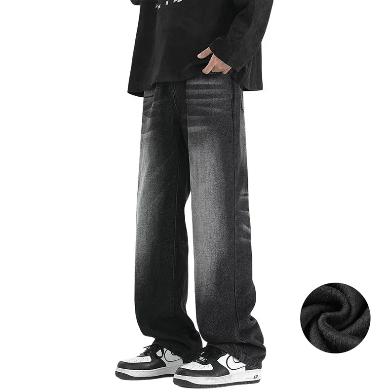 TFU Vintage Washed Loose Jeans