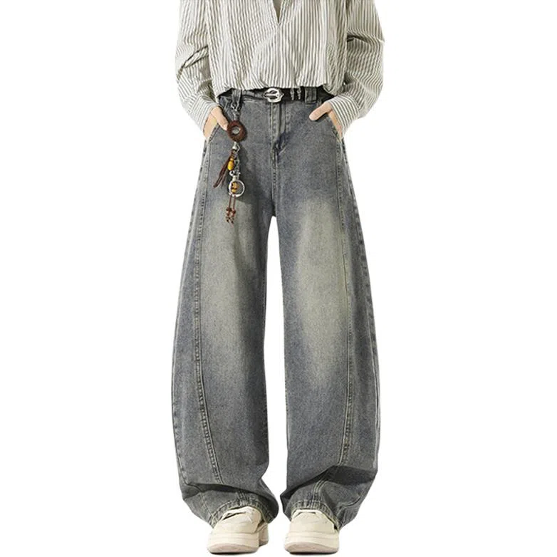 Zofili Vintage Washed Straight Jeans
