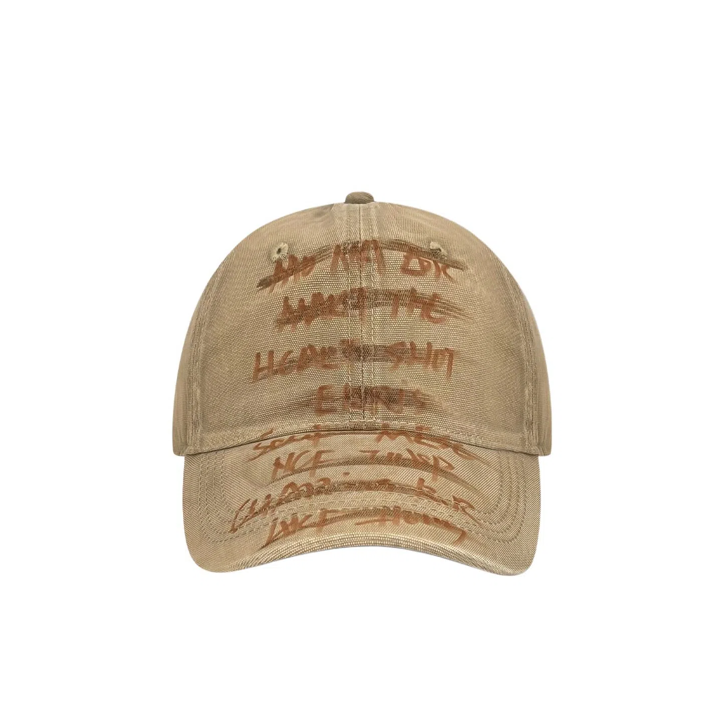 艾佳微 个性小众涂鸦遮阳帽深顶百搭大头围显脸小运动字母 棉 鸭舌帽 男女同款情侣款